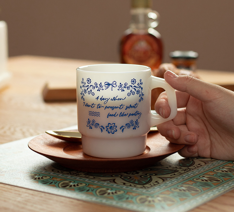Syracuse Pattern Milk Glass Mug - image 8 of 10