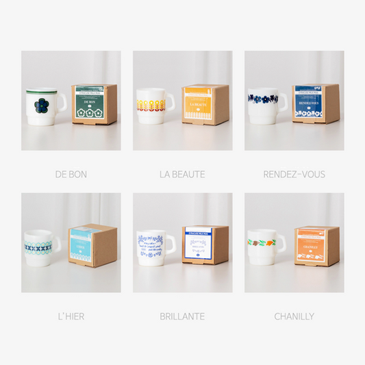 Syracuse Pattern Milk Glass Mug