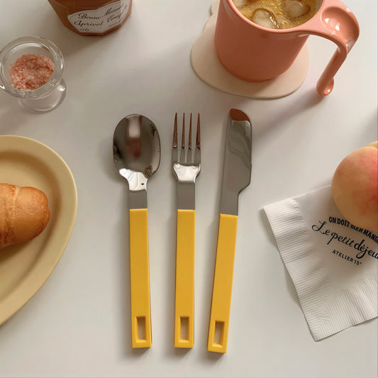 Block Dessert Cutlery Set