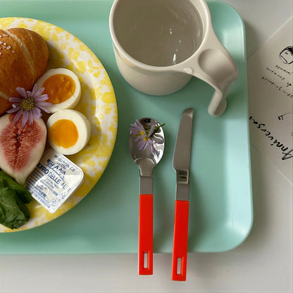 Block Dessert Cutlery Set
