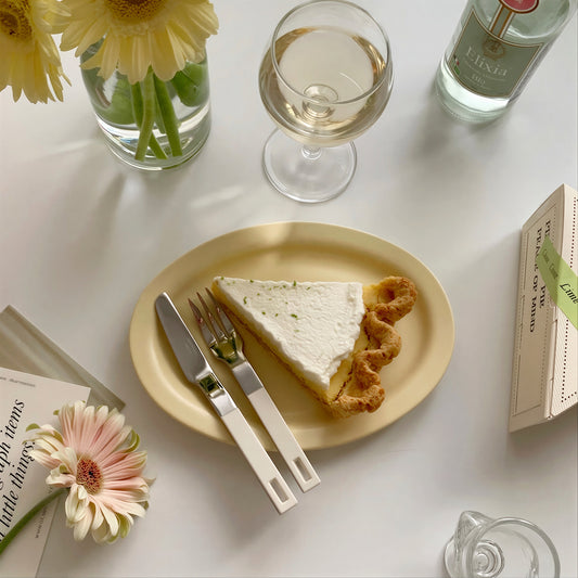 Block Dessert Cutlery Set