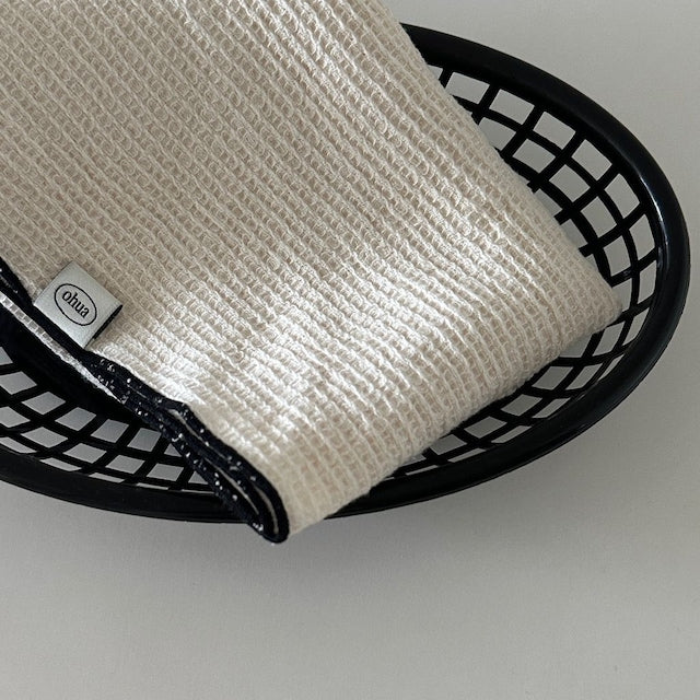 Black Line Kitchen Cloth - close up