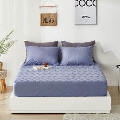 100% Cotton Stay Quilted Mattress Cover - close up