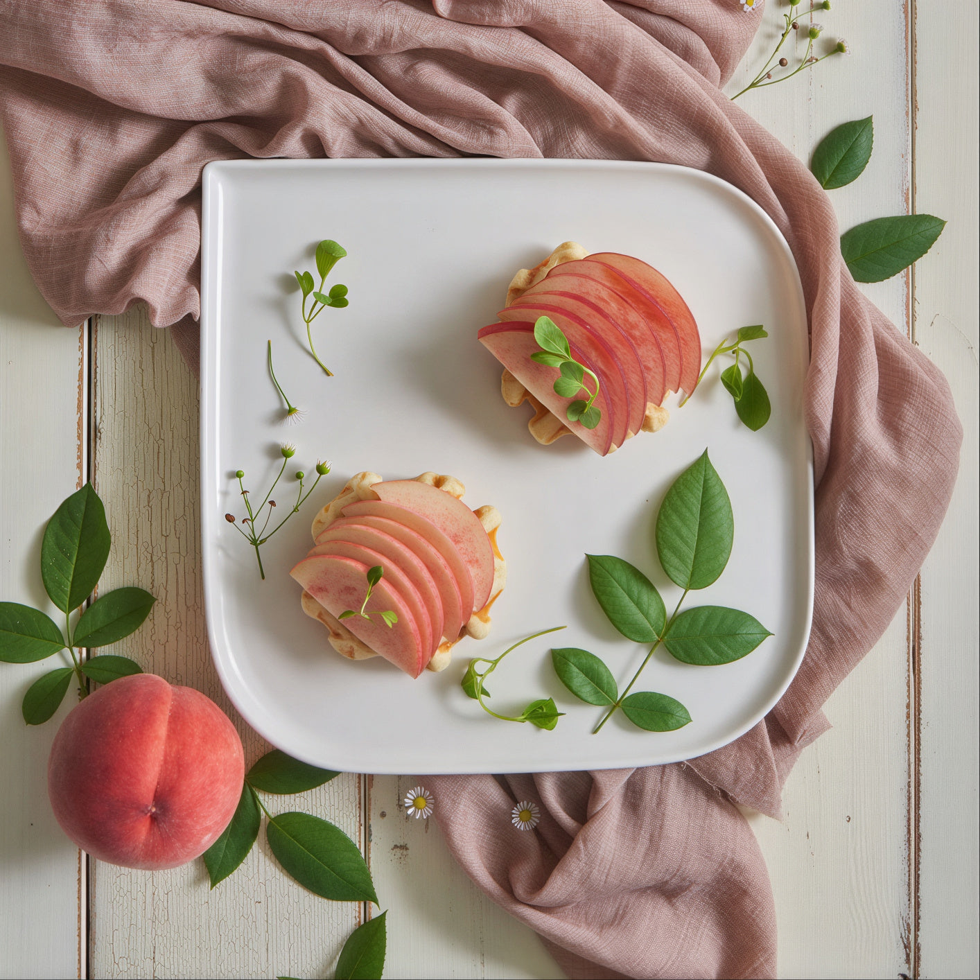 Rounded Square Plate - lifestyle