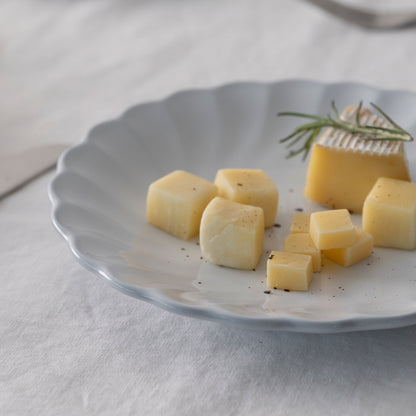French Pleated Edge Dessert Plate Set