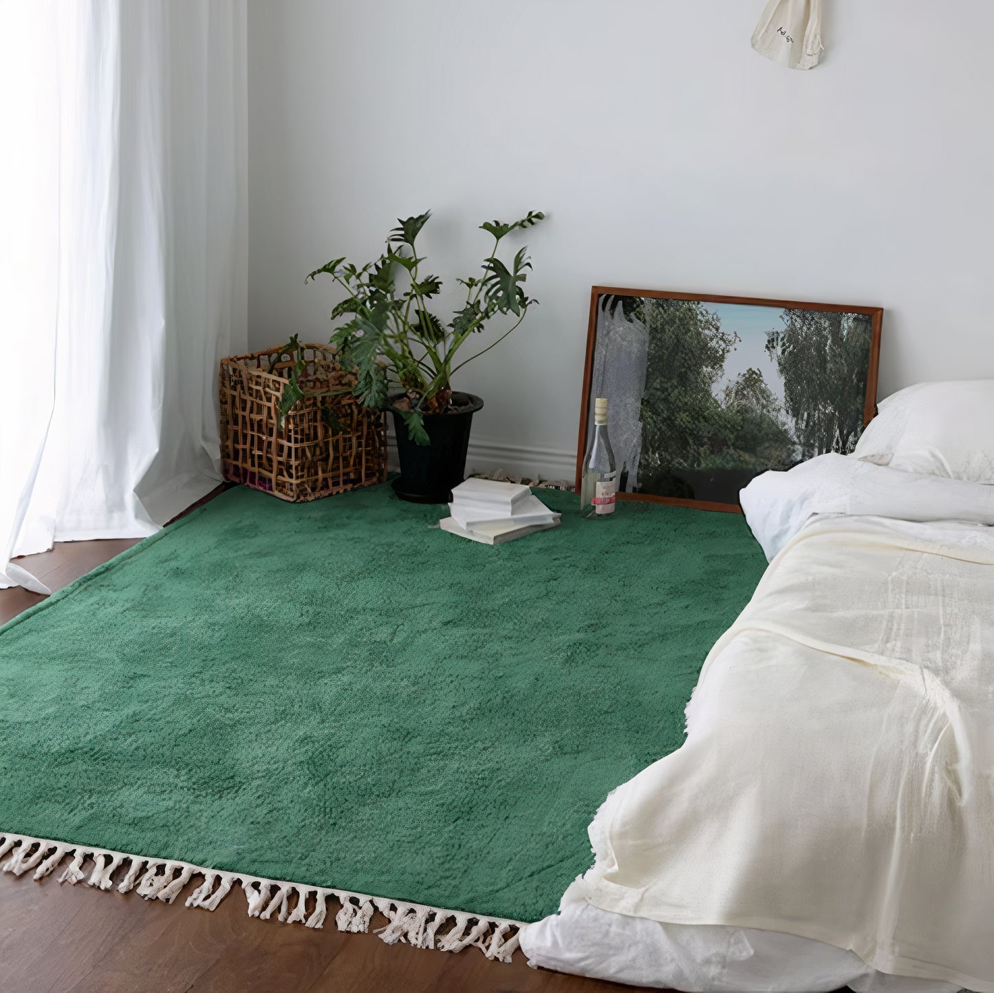 Textured Tassel Edge Rug