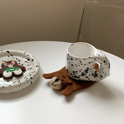 Cute Animal Wool Coasters