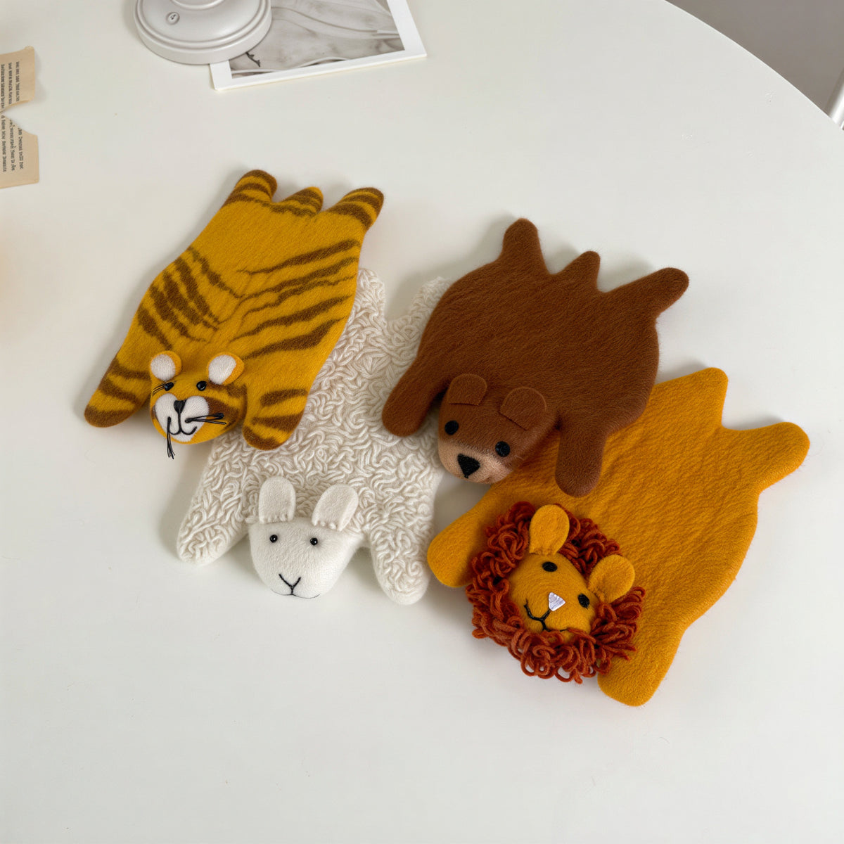 Cute Animal Wool Coasters