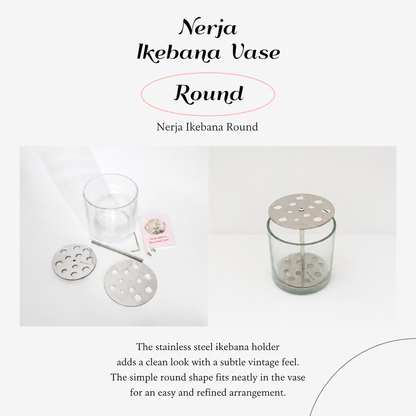 Nerja Stainless Ikebana Vase