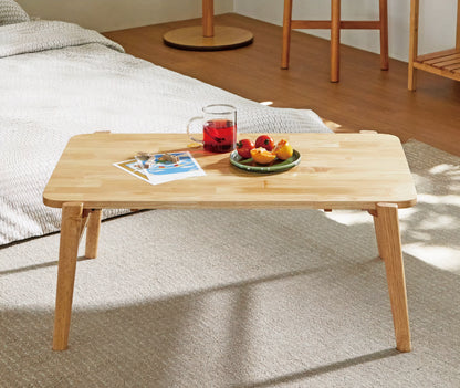 Solid Wood Foldable Low Coffee Table