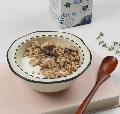 Black Stitch Cereal Bowl