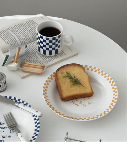 Retro Check Café Plate Set - 2pc - image 7 of 10