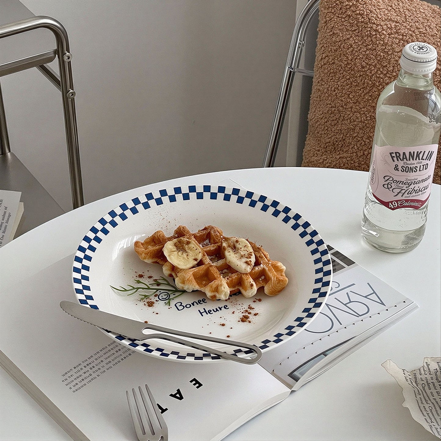 Retro Check Café Plate Set - 2pc - image 8 of 10