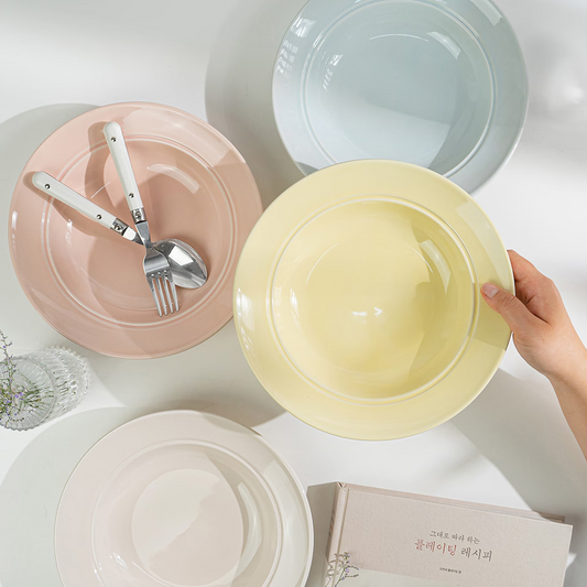 Le Pallet Oval Bowl & Pasta Bowl Set (4-Piece)