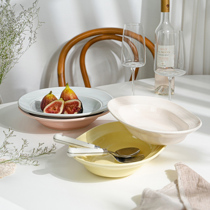 Le Pallet Oval Bowl & Pasta Bowl Set (4-Piece)