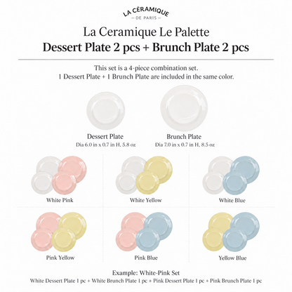 Le Pallet Dessert & Brunch Plate Set (4-Piece)