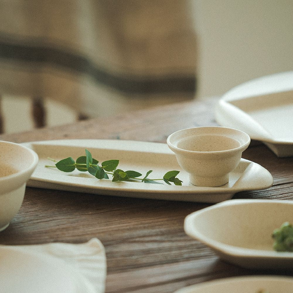 Soil Series Earthen Clay Long Plate - lifestyle