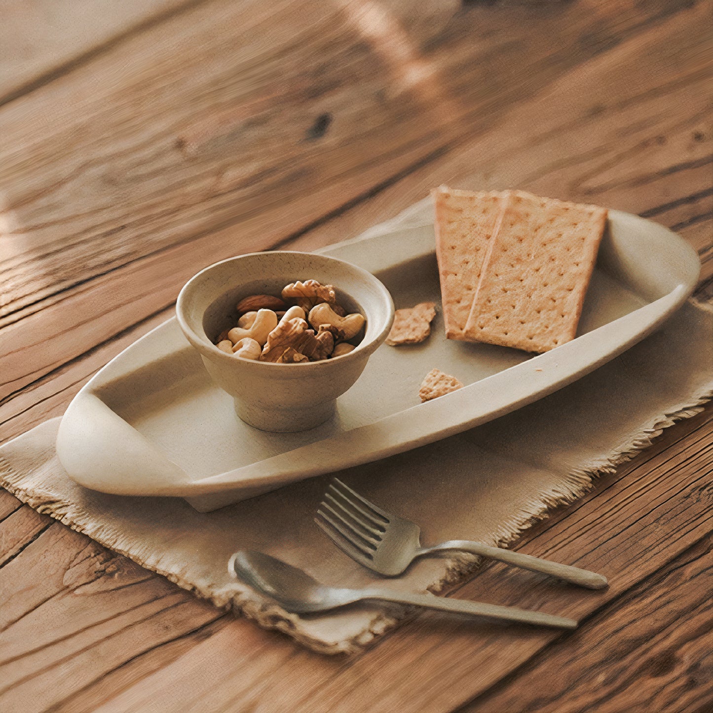 Soil Series Earthen Clay Long Plate