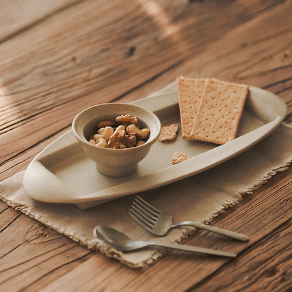 Soil Series Earthen Clay Long Plate