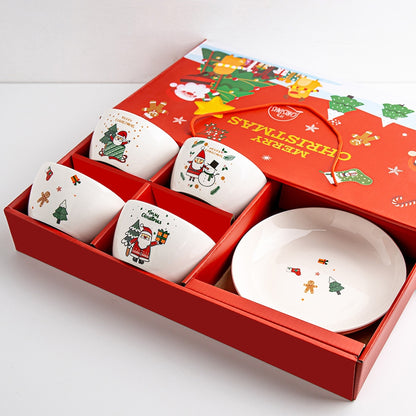 Santa Christmas Dinnerware Set for 4