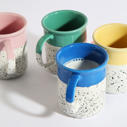 Color Dip Stoneware Mug