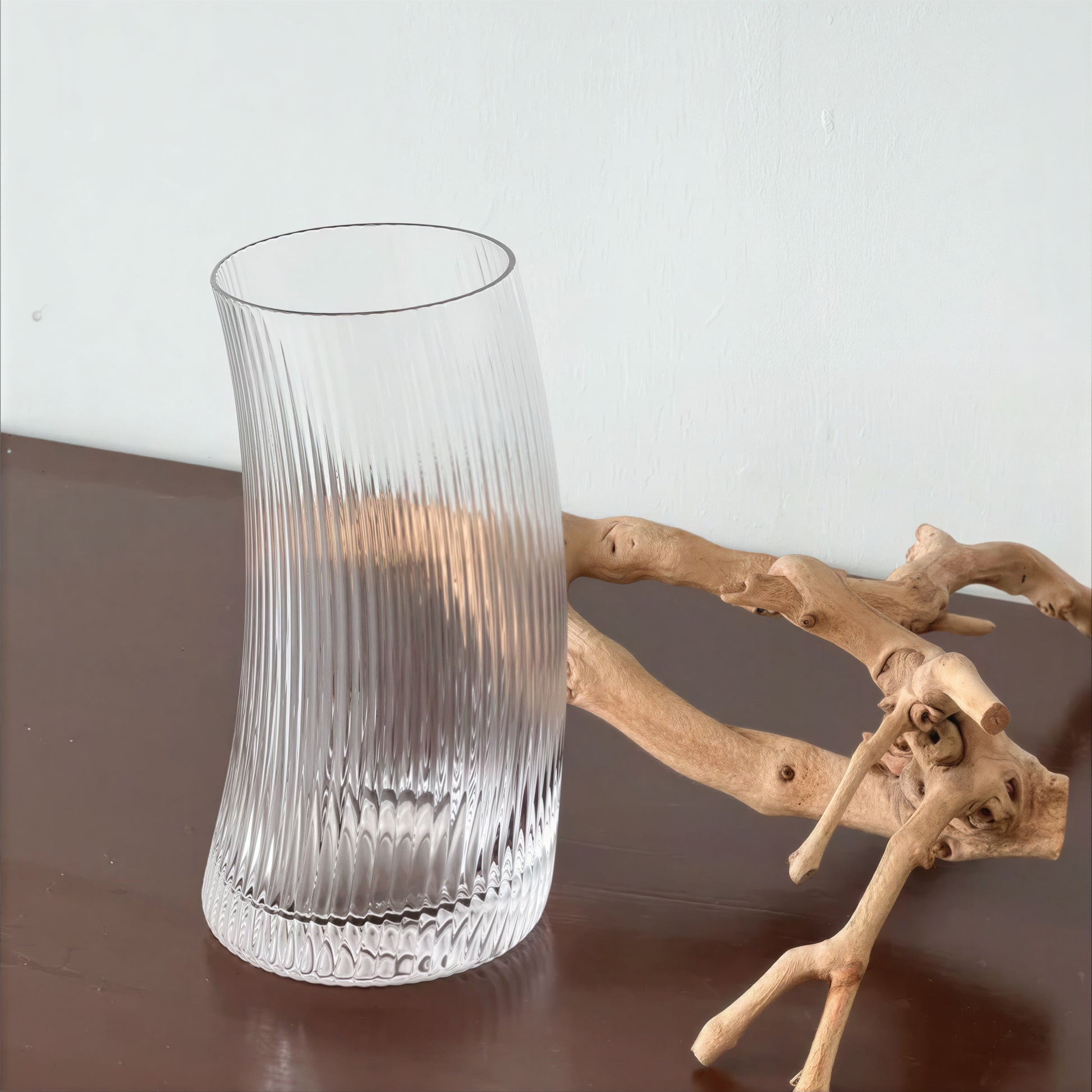 Fluted Arc Glass Tumbler