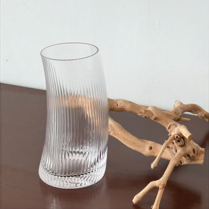 Fluted Arc Glass Tumbler