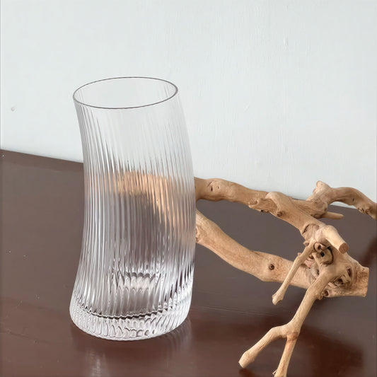 Fluted Arc Glass Tumbler