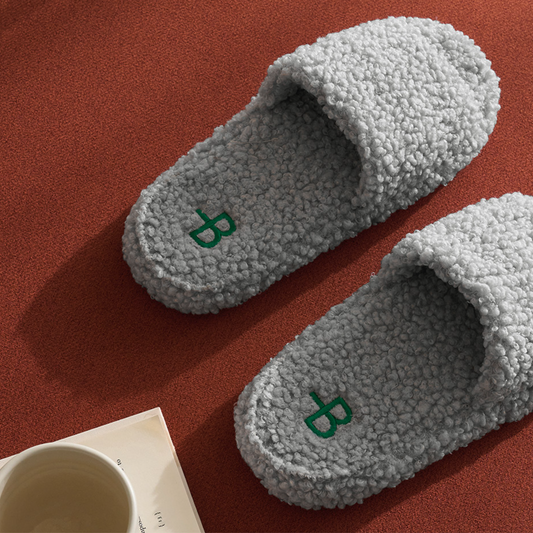 Fluffy Fleece Noise-Reducing Slippers