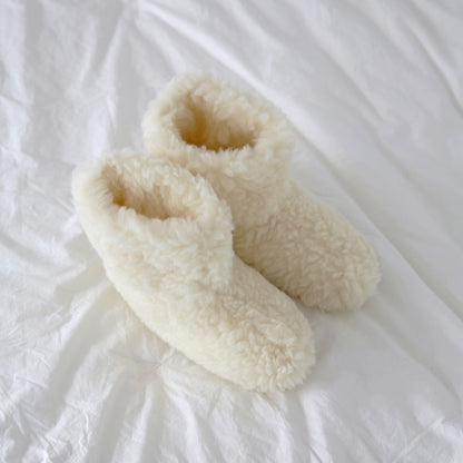 Pure Wool Cloud Boot Slippers