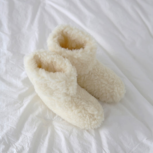 Pure Wool Cloud Boot Slippers