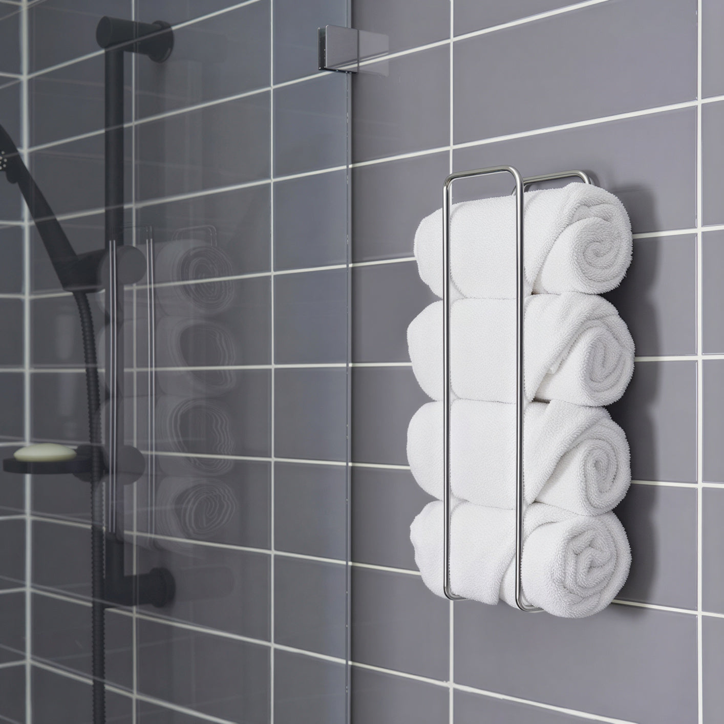 Smart Adhesive Stainless Steel Towel Rack