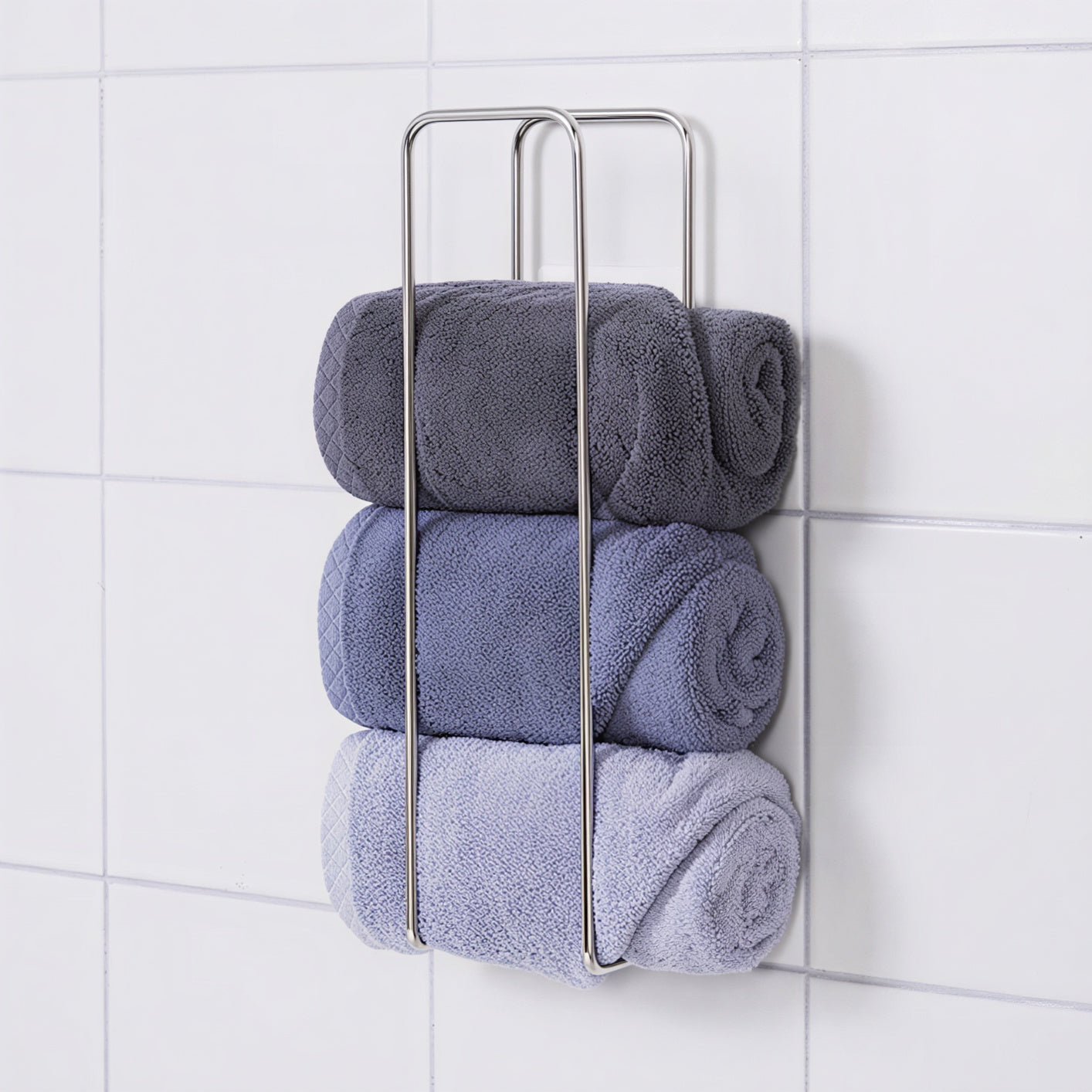 Smart Adhesive Stainless Steel Towel Rack