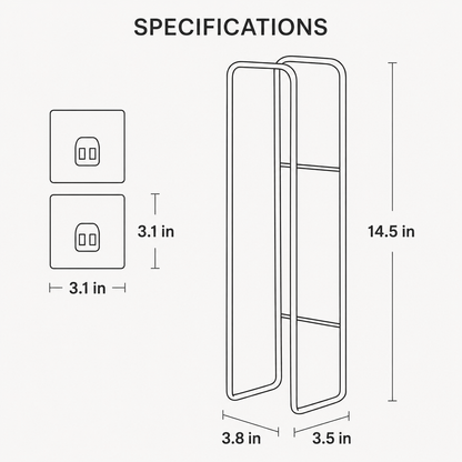 Smart Adhesive Stainless Steel Towel Rack