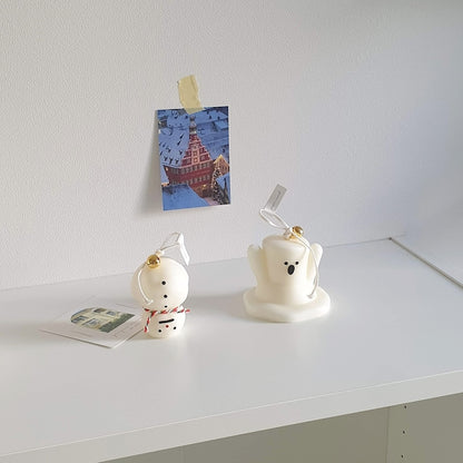 Snowman Candle Gift Set with Gift Box