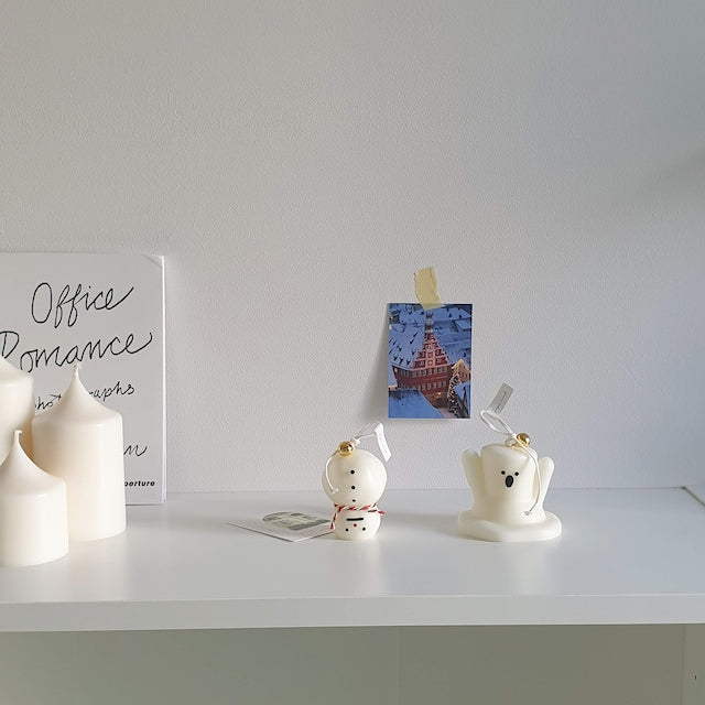 Snowman Candle Gift Set with Gift Box