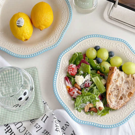 Wave Rim Dessert Plate