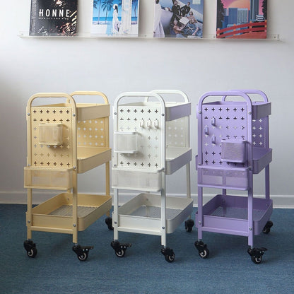 Kinsley Pegboard Utility Trolley Cart