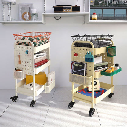 Kinsley Pegboard Utility Trolley Cart