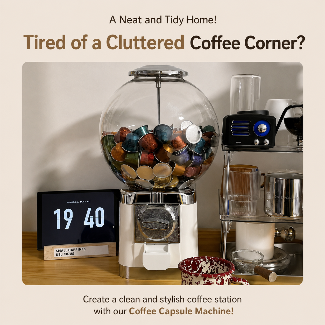 Mini Capsule Dispenser Machine