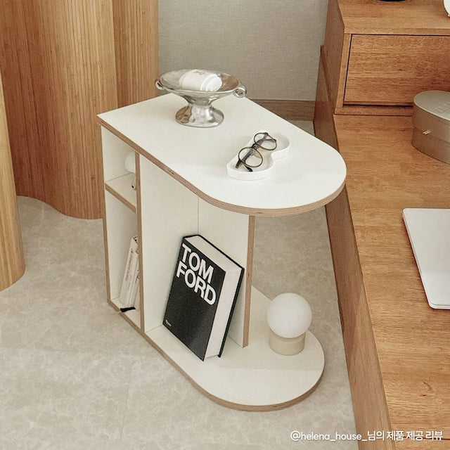 Round Shelf Side Table