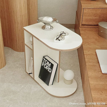 Round Shelf Side Table