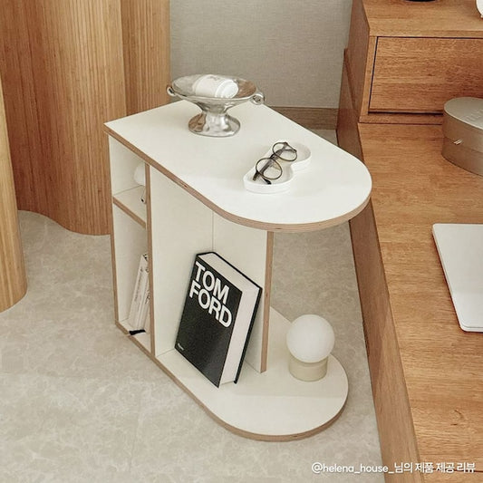 Round Shelf Side Table