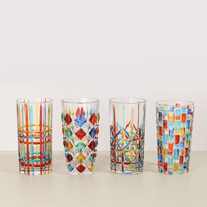 Party Prism Glass Cup Set of 2