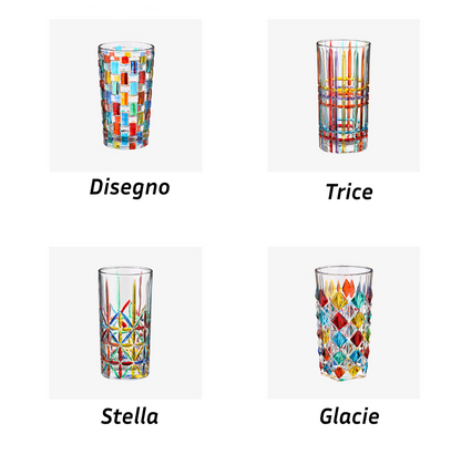 Party Prism Glass Cup Set of 2