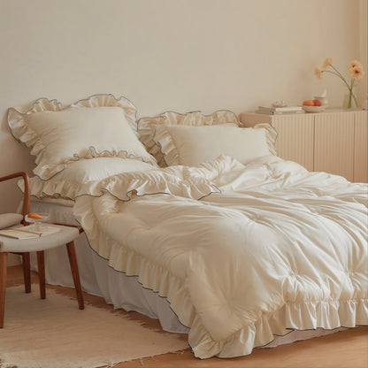 Hotel Style Dust Free Frill Comforter
