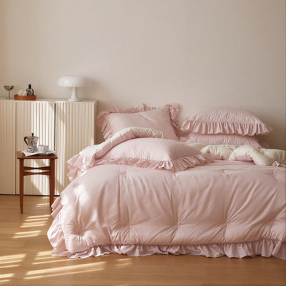 Hotel Style Dust Free Frill Comforter