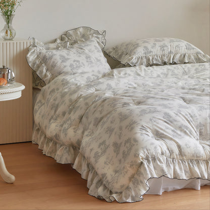 Hotel Style Dust Free Frill Comforter