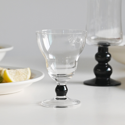 Rove Black Small Stem Glass