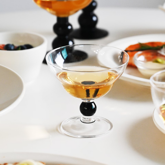Rove Black Wide Wine Glass